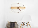Wall Clock Silent Round Decorative Modern Acrylic Panel Hanging Clock for Living Room Bedroom Office V1294-YM0703-3115230003411