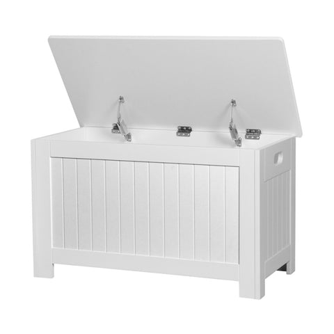 Levede Kids Toy Box Storage Chest Cabinet White TB1008