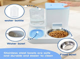 Automatic Pet Feeder and Water Bowl for Dogs and Cats - Blue V1258-DP02-BOL-553