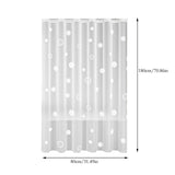 AYktou EVA Shower Curtain Frosted Floral Waterproof Shower Curtain Line Lightweight Plastic V1189-WXFWAL-20260326-03071