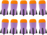 Missile Filled Foam Rocket Launcher Compatible for Nerf N-Strike Elite Series 10pcs,purple V1259-DP01-A-623