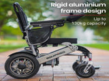 EQUIPMED Power Electric Wheelchair, Airline Approved Wheel Chair, Lightweight, Folding, Long Range, V219-HELWLCEQPKS6A
