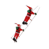Ladder Climbing Hanging Father Xmas 9.8 Inch Xmas Tree Hanging Ornament for Home Holiday Party V1294-YM0901-3115240082111