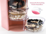 2 Pack Hair Brush Holders, 3-layer Rotatable Tie Organizer, Clear Acrylic Accessories Storage Box V1259-DP01-A-938