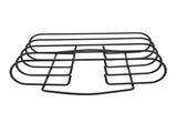 BBQ Rib Rack Iron Non Stick Grilling Rib Stand Black Barbecue Grill for Steak Lamb Chops Outdoor V1294-YM0521-3111220303111