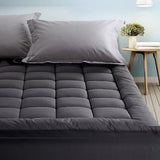 Giselle Bedding Mattress Topper Pillowtop Bamboo Charcoal Single TOPPER-CHAR-S