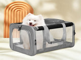 Pawz 3 in 1 Pet Soft Crate Dog Cat Carrier XL Size Grey PT1254-XL-GY