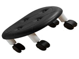 Round Low Rolling Stools Fuax Leather Universal Wheel Small Roller Swivel Stool High Weight Capacity V1294-YM0706-3116230016311