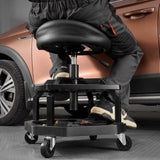 VEVOR Rolling Shop Stool Adjustable Height Garage Seat 136 kg Load with Caster V952-QXGKJXCDDJLGJXPXEV0