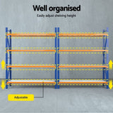 Giantz 4Mx2.4M Garage Shelving Warehouse Rack WR-F-20246-200BO-ABCX2