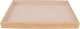 Velvet Stackable Jewelry Tray, Wood Flat Organizer Tray Drawer for Necklace Bracelet Ring Showcase V1259-DP01-A-788