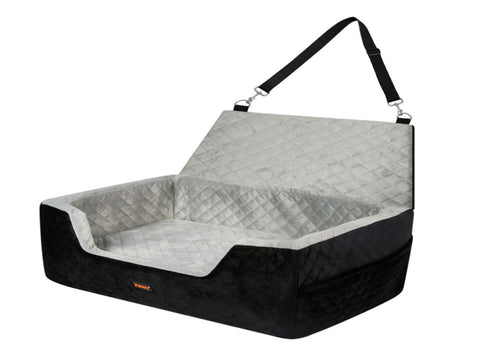 Pawz Dog Car Booster Seat Belt Pet Safe Protector Travel Bed PT1240-M-BK_NZ