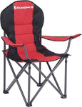 SONGMICS Folding Camping Chair with Bottle Holder Red and Black V227-8498101001450