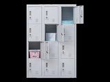 12-Door Locker for Office Gym Shed School Home Storage - Standard Lock with Keys V63-839051