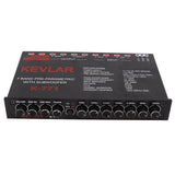 7-Band Graphic Equalizer Car Audio Graphic Equalizer, Low Pass 7-Band Graphic EQ for Stereo System V1366-AZ2-W-19075