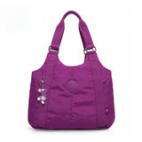 purplish red Brown Purple Travel Tote Bag Travel Accessories Spacious Tote Durable Bag Travel Bag V1347-127-BRO-34529