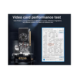 GT210 1GB GDDR3 64Bit Graphics Card PClE X16 2.0 GPU Computer Graphics Card DVI-DVGAHD Desktop V1369-AZ3-W-08315