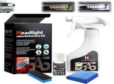 New Headlight Restoration Spray, 6oz Ceramic Coating Restorer with Coating Agent, Towel and Sponge, V1366-AZ2-W-10733