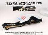 DOTUGE DGQ-D07 Magnetic Flip Ski Goggles with REVO Coated Dual-Layer Anti-Fog Spherical Lens, UV400 V1341-ZY-BD9KJK24-D