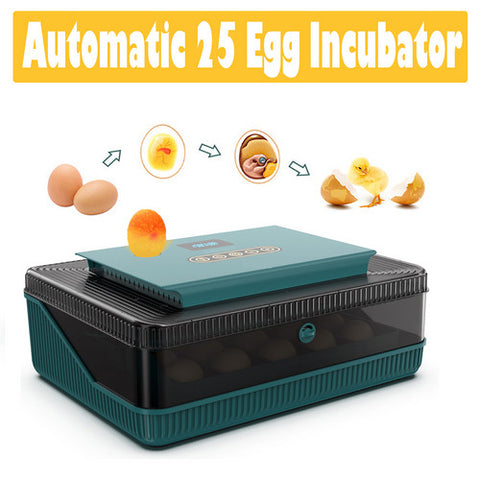 Digital Led Fully Automatic 25 Egg Incubator Hatch Turning Chicken Eggs Poultry V201-EGG0025GR8AU