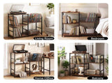 Artiss Record Player Stand with Vinyl Record Storage Turntable Stand MET-RPS-26128-RB