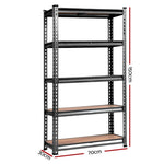 Giantz 3x1.5M Garage Shelving Warehouse Rack Pallet Racking Storage Charcoal WR-E-7X15-CCX3