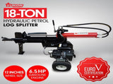 Yukon 18 Tonne Hydraulic 6.5HP Petrol Engine Log Splitter LOG-PTR-018