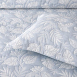 Bianca Laurieton Blue Jacquard Botanical Bedspread Set King Single V442-BCA-BEDSPREAD-LAURIETON-BLUE-KS