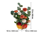 Standing Artificial Flowers Arrangements 4 PCS, 450 mm Tall Faux Flower Decorations for Wedding V952-ZSHQDLSCS175RY2Y4001V0