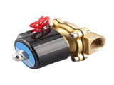 220V DN15 1/2" Electric Normal Closed Valve Electromagnetic Valve for Water Oil Air Gas V1294-YM0901-JY01042