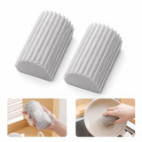 2 Pcs Cleaning Sponge, Used For Floor, Air Vent, Mirror, Ceiling Fan And Cobweb Cleaning, Dust-Free V1370-AZ4-25437