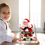 Christmas Electric Music Santa Claus Doll Playing Piano Ornament For Christmas Decorations for V1294-YM0523-10317368