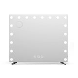 80x65cm Embellir Makeup Mirror Hollywood Vanity with LED Light Silver Legs MM-E-FRAMELS-6580LED-GS