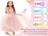 24 Pcs Glitter Star Magic Wand Princess Wand Fairy Angel Star Stick with Ribbon for Girl Kid V1258-DP02-C-2738