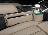 Anti-Drop Car Seat Gap Filler Organizer, Premium Leather Console Organizer, Easy Access to V1107-800-22234-RED-2PCS