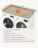 VEVOR Washer Dryer Countertop, 54" x 27" Wooden Washer and Dryer Countertop, Water-Resistant Laundry V952-XYTM54INCHXM3W0PHV0