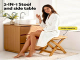 Gardeon Outdoor Coffee Side Table HDPE Desk Indoor Patio Furniture Garden Natural FF-BEACH-DESK-HE-NTL