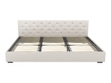 Artiss Bed Frame King Size Gas Lift Beige VILA BFRAME-G-GAS-VILA-K-BG-ABC