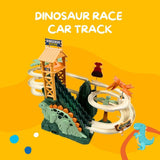 Dinosaur Slide Toy, Dinosaur Race Track Game Set Dino Car Track Adventure Slide Toy with V1369-AZ3-W-07387