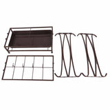 Umbrella Storage Rack Iron with Drip Tray 10 Holes 8 Hooks Umbrella Rack Stand for Home Hotel Lobby V1294-YM0716-3117220148213