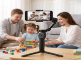 Devanti 3-Axis Gimbal Stabilizer with Tripod for Smartphone, Foldable Selfie Stick PSL-L9-F3G-BK