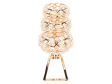 Crystal Candle Holder 3 Heads Windproof European Style Stable Durable Gold Candle Holder for Wedding V1294-YM0706-3115230084811