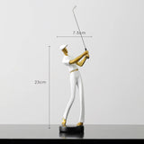 Decor Figurine Statue Modern Sculpture Home Gifts Table Centerpiece Crafts Arts 10inch-Golf V1192-AZ-W-10409