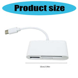 USB-C 3-in-1 Memory Card Reader Adapter for TF Card, Compatible with Phone & Laptop V1263-JX-4729