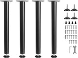 711.2mm Adjustable Desk Legs - Heavy Duty Reinforced Steel Table Legs Set of 4 with 544.3kg Load V767-VVR-ZGZT2YC28YC0FIEAYV0