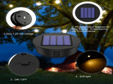 Solar Light Replacement Top Parts 4 Pack, 3.15 Inch LED Warm White Waterproof Kit for Hanging V1189-LC-RY-00026