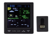 Weather Stations Wireless Indoor Outdoor Color Display Black 3 Channels Regulable Backlight Clock V1294-YM0523-3111220087211