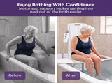 EQUIPMED Motorised Bath Lift Chair, Electric Battery Operated Reclining Seat, Bathing Aid for V219-HCHSHWEQ6PWA