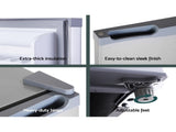 Glacio 65L Portable Fridge Freezer Bar Upright 12V/24V/240V Camping Caravan PFN-F-65-D-SI
