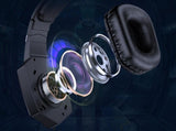 2.4GHz Wireless Gaming Headset with Flip Microphone for PC-Black V1263-JX-7533-1